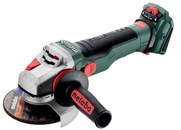 Шліфмашина кутова акумуляторна Metabo WVB 18 LTX BL 15-125 QUICK, 125мм, 18В, 2500-10000об/хв, М14, 2кг, без АКБ та ЗП