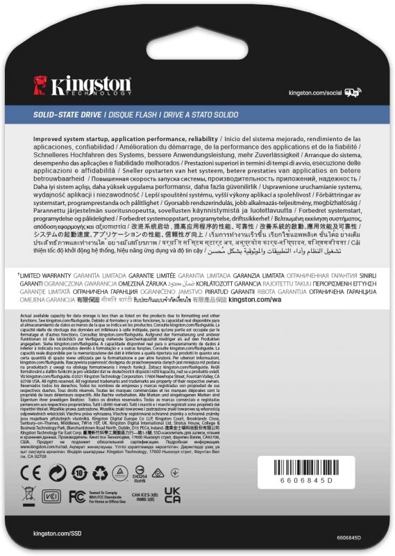 Накопичувач SSD Kingston 2.5"  960GB SATA DC600M