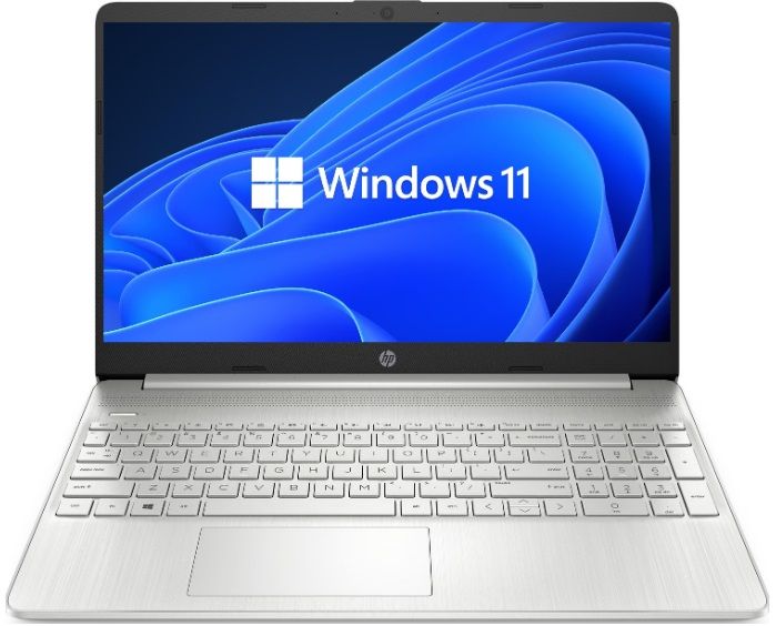 Ноутбук HP 15s-fq0016ua 15.6" AG, Intel C N4120, 8GB, F256GB, UMA, Win11, сріблястий