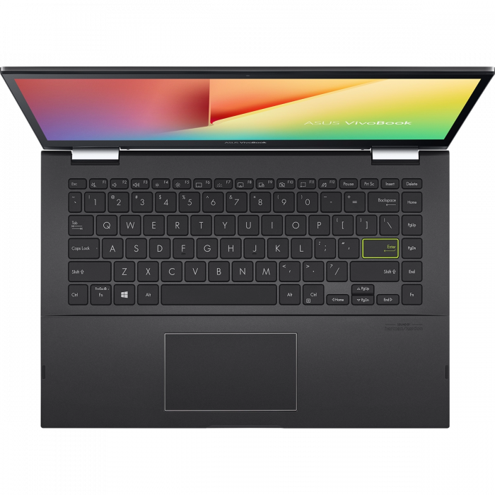 Ноутбук ASUS Vivobook Flip TP470EA-EC480W 14" FHD IPS Touch, Intel i5-1135G7, 8GB, F512GB, UMA, Win11, Чорний