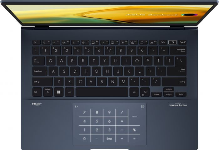 Ноутбук ASUS Zenbook 14 UX3402ZA-KM233W 14" 2.8K OLED, Intel i5-1240P, 8GB, F512GB, UMA, Win11, Голубий