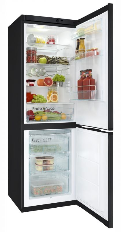 Холодильник Snaige з нижн. мороз., 185x60х65, холод.відд.-214л, мороз.відд.-88л, 2дв., A++, ST, чорний