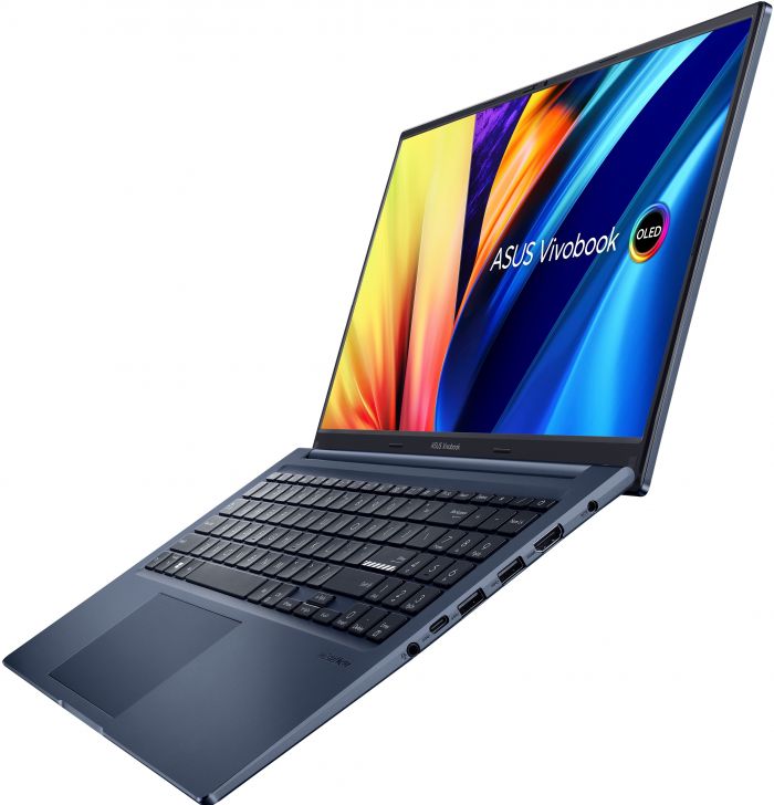Ноутбук ASUS Vivobook X1503ZA-L1316 15.6" FHD OLED, Intel i5-12500H, 8GB, F512GB, UMA, NoOS, Голубий