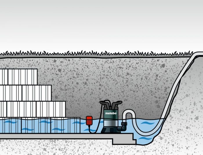 Насос погружний для чистої води Metabo TP 7500 SI, 300Вт, 7500л/г, висота 6.5м, глибина 5м, 0.65бар, 4.2кг