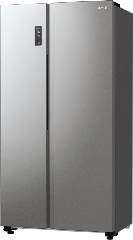 Холодильник SBS Gorenje, 179х67х92см, 2 двері, 356( 191)л, А++, NF+, Інв. , Зона св-ті, Зовн. Диспл, матовий сірий