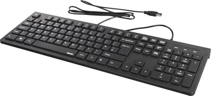 Клавіатура Hama KC-200 105key, USB-A, EN/UKR, чорний