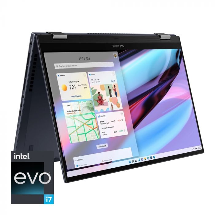 Ноутбук ASUS Zenbook Pro 15 Flip UP6502ZA-M8021W 15.6" 2.8K OLED, Intel i5-12500H, 16GB, F512GB, UMA, Win11, Чорний
