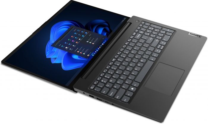 Ноутбук Lenovo V15 15.6" FHD IPS AG, AMD R3-7320U, 8GB, F256GB, UMA, DOS, чорний