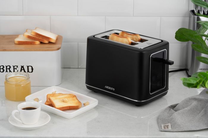 Тостер ARDESTO Elegance 800Вт, LED дисплей, пластик, чорний