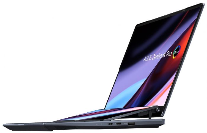 Ноутбук ASUS Zenbook Pro 14 Duo UX8402ZE-M3165W 14.5" 2.8K OLED Touch, Intel i7-12700H, 32GB, F1TB, NVD3050Ti-4, Win11, Чорний