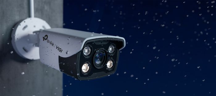 IP-Камера TP-LINK VIGI C340-4, PoE, 4Мп, 4 мм, H265+, IP66, Bullet, кольорове нічне бачення, зовнішня