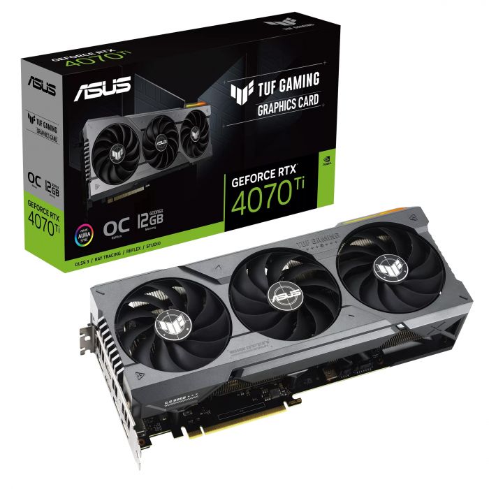 Вiдеокарта ASUS GeForce RTX 4070 TI 12GB GDDR6X GAMING OC TUF-RTX4070TI-O12G-GAMING