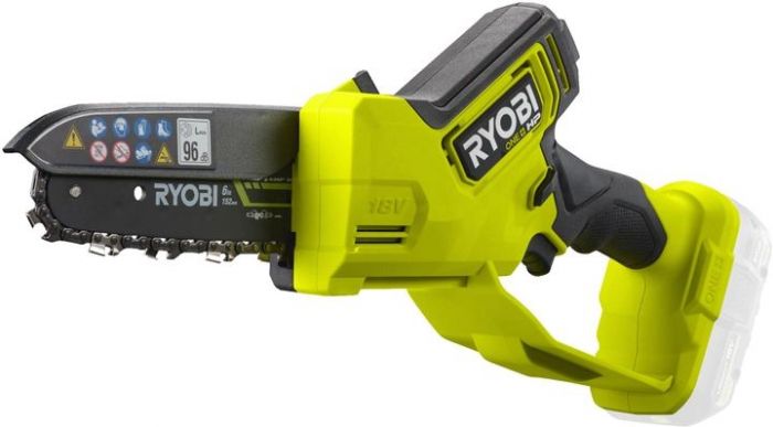 Пила ланцюгова акумуляторна Ryobi RY18PSX15A-0, шина 15см, ONE+ 18В, безщіткова, 1.2 кг, Solo (без АКБ та ЗП)