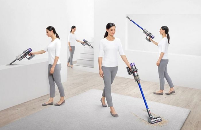 Пилосос DYSON безпровідний V11 SV28 Absolute Extra, 220Вт, конт пил -0,75л, автон. робота до 60хв, вага-3,05кг, HEPA, фіолетовий-синій, ДС419651-01