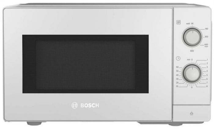 Мікрохвильова піч Bosch, 20л, мех. управл., 800Вт, білий