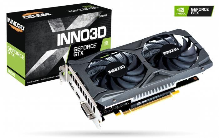 Відеокарта INNO3D GeForce GTX 1650 4GB GDDR6 Twin X2 OC V2