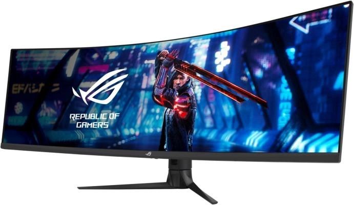 Монітор Asus 49" ROG Strix XG49WCR HDMI, DP, USB-C, 2xUSB, RJ-45, MM, VA, 5120x1440, 32:9, 165Hz, 4ms, sRGB 120%, CURVED, AdaptiveSync, HAS, HDR400