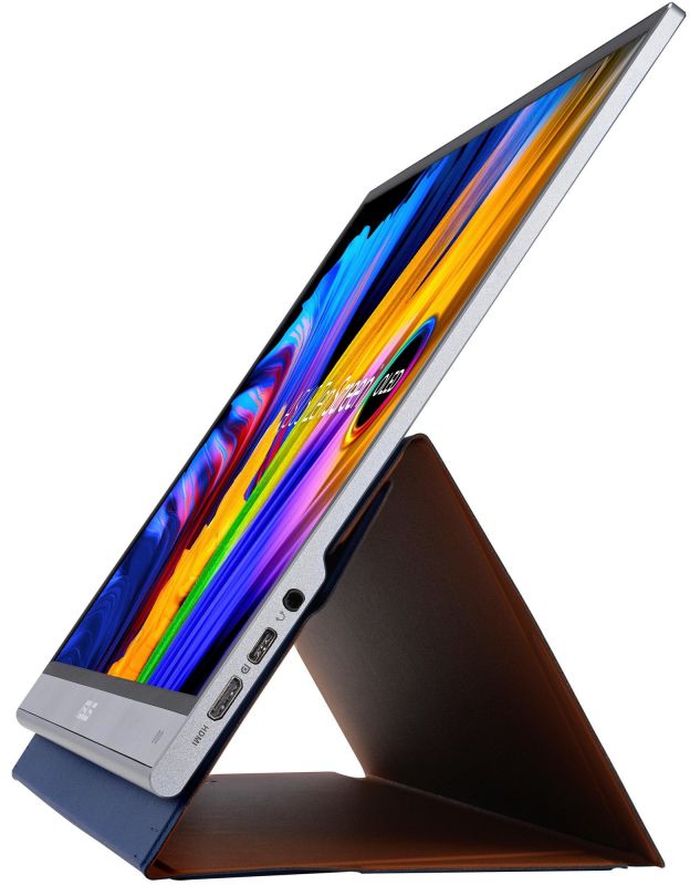 Монітор портативний Asus 15.6" ZenScreen MQ16AH mHDMI, 2xUSB-C, OLED, 1ms, DCI-P3 100%, HDR10, Cover