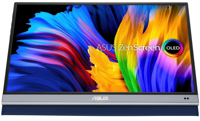 Монітор портативний Asus 15.6" ZenScreen MQ16AH mHDMI, 2xUSB-C, OLED, 1ms, DCI-P3 100%, HDR10, Cover