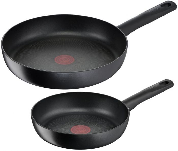 Набір сковорідок  22/28 см Tefal Hard Titanium PRO, алюминий