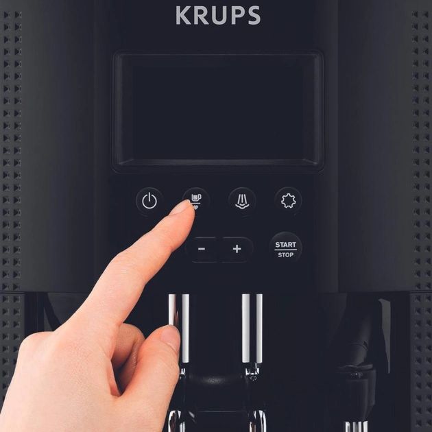 Кавомашина Krups  Essential , 1,7л, зерно, автомат.капуч, чорний