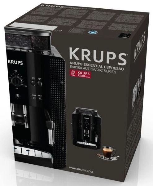 Кавомашина Krups  Essential , 1,7л, зерно, автомат.капуч, чорний