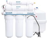Фільтр зворотного осмосу Ecosoft Standard 5-50M PRO з мінералізатором, мембрана 50gpd, кран капля, дренаж 1:2