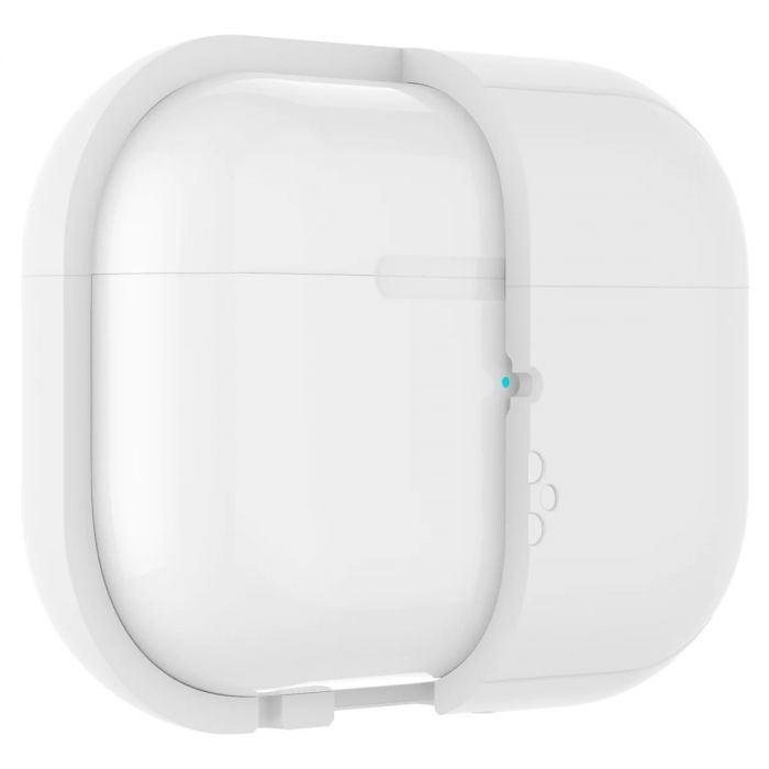 Чохол Spigen для Apple AirPods Pro 2 Silicone Fit, White+Strap Gray