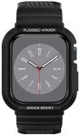 Чохол та ремінець 2в1 Spigen для Apple Watch 45mm/44mm Rugged Armor Pro, Black