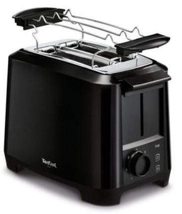 Тостер  Tefal Uno, 800Вт, пластик, чорний