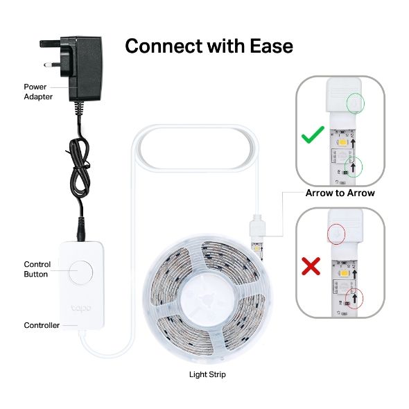 Розумна багатобарвна Wi-Fi стрічка TP-LINK TAPO L930-5