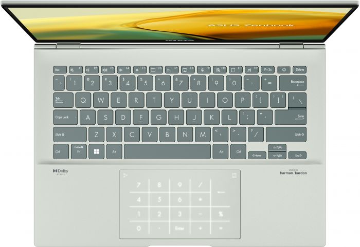 Ноутбук ASUS Zenbook 14 UX3402ZA-KM407W 14" 2.8K OLED, Intel i7-1260P, 16GB, F1TB, UMA, Win11, Морська хвиля