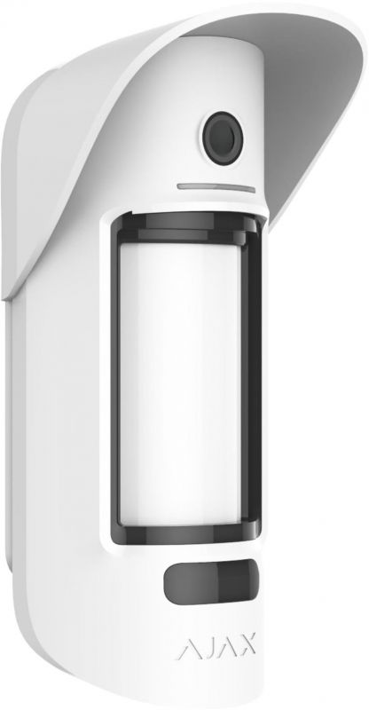 Бездротовий датчик руху з камерою та фото по запиту Ajax MotionCam Outdoor PhOD, Jeweller, білий