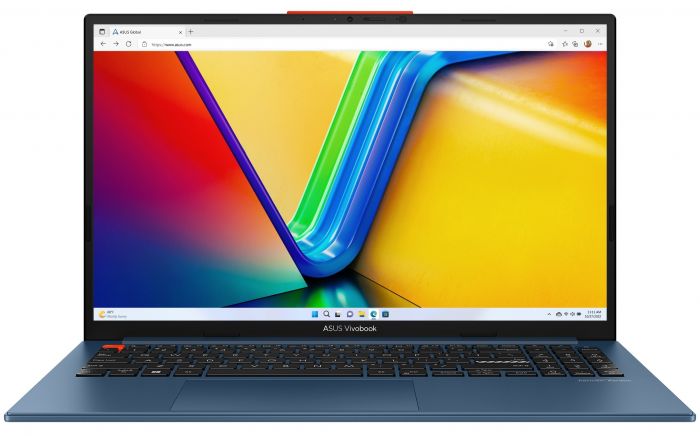 Ноутбук ASUS Vivobook S 15 K5504VN-L1023WS 15.6" FHD OLED, Intel i9-13900H, 16GB, F1TB, IntelA370M-4, Win11, Голубий