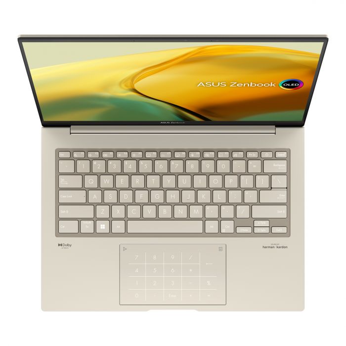 Ноутбук ASUS Zenbook 14 UX3404VA-M9023WS 14" 2.8K OLED, Intel i7-13700H, 16GB, F1TB, UMA, Win11, Бежевий