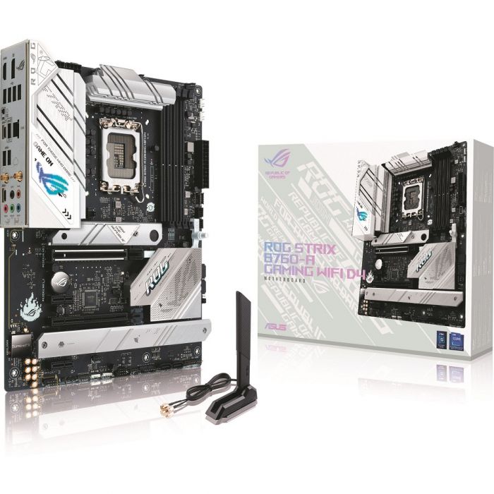 Материнcька плата ASUS ROG STRIX B760-A GAMING WIFI s1700 B760 4xDDR5 M.2 HDMI DP Wi-Fi BT ATX