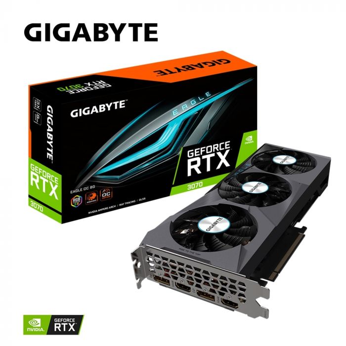 Відеокарта GIGABYTE GeForce RTX 3070 8GB GDDR6 EAGLE OC