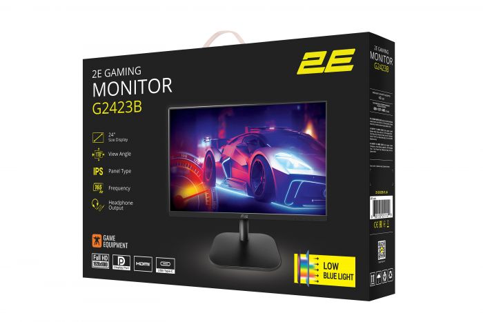 Монітор 2E GAMING 23.8" G2423B HDMI, DP, Type-C, Audio, IPS, 165Hz, 1ms, FreeSync