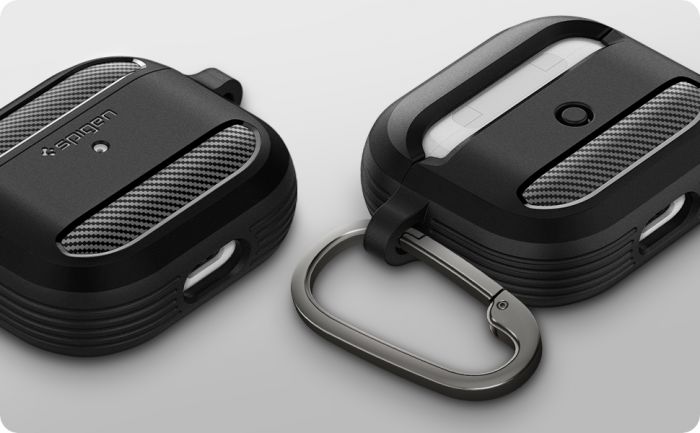 Чохол Spigen для AirPods 3 Rugged Armor, Matte Black