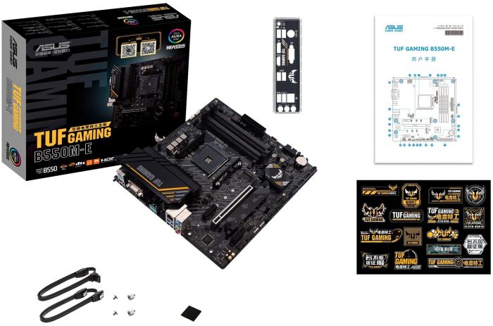 Материнcька плата ASUS TUF GAMING B550M-E sAM4 B550 4xDDR4 M.2 HDMI VGA DP mATX