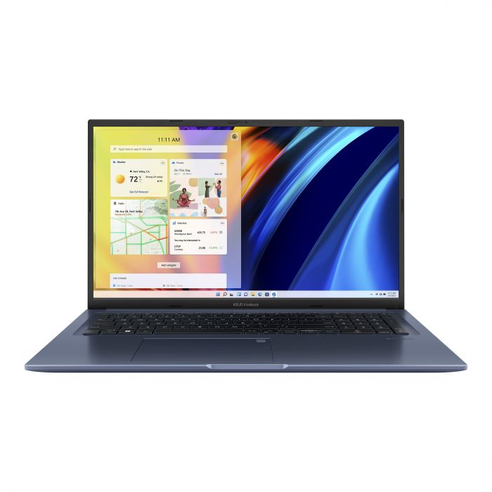 Ноутбук ASUS Vivobook 17X K1703ZA-AU066 17.3" FHD IPS, Intel i5-12500H, 16GB, F512GB, UMA, NoOS, Голубий