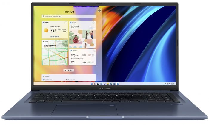 Ноутбук ASUS Vivobook 17X K1703ZA-AU141 17.3" FHD IPS, Intel i5-12500H, 16GB, F1TB, UMA, NoOS, Голубий