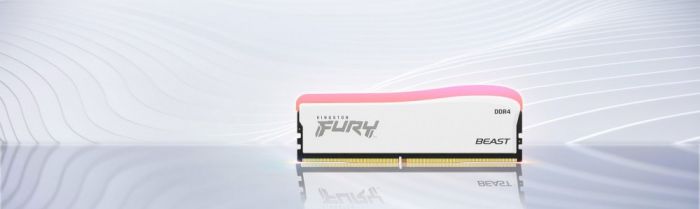 Пам'ять ПК Kingston DDR4 16GB 3600 FURY Beast White RGB SE