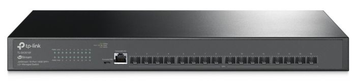 Комутатор TP-LINK TL-SX3016F 16xSFP+ (10GE) 1xRJ45 console+microUSB  L2 JetStream 19" 1U