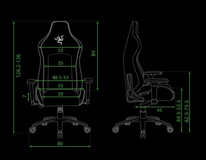 Крісло Razer Iskur Black