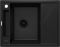 Мийка кухонна Deante Magnetic, граніт, прямокут., з крилом, 640х500х219мм, чаша - 1, врізна, чорний матовий
