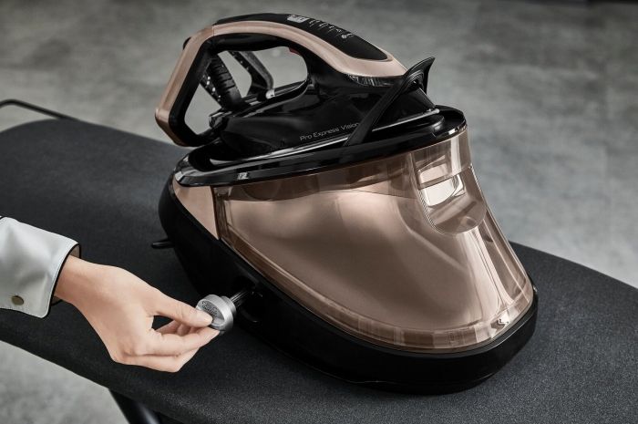 Праска-парогенератор Tefal PRO EXPRESS VISION, 3000Вт, 1100мл, паровий удар -750гр, постійна пара - 180гр, чорно-золотий