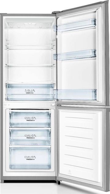 Холодильник з нижн. мороз. камерою Gorenje, 161х55х56см, 2 двері, 160(78)л, А+, механіч.  упр. , Зона св-ті, сірий