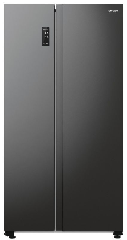 Холодильник SBS Gorenje, 179х67х92см, 2 двері, 356(191)л, А++, NF+, Інв., Зона св-ті, Зовн. Диспл, чорний