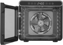 Сушка для продуктів Sencor SFD7750SS, 600Вт, 7 піддонів, вис 2,8см, ширина 30 см, рег. темп, чорний